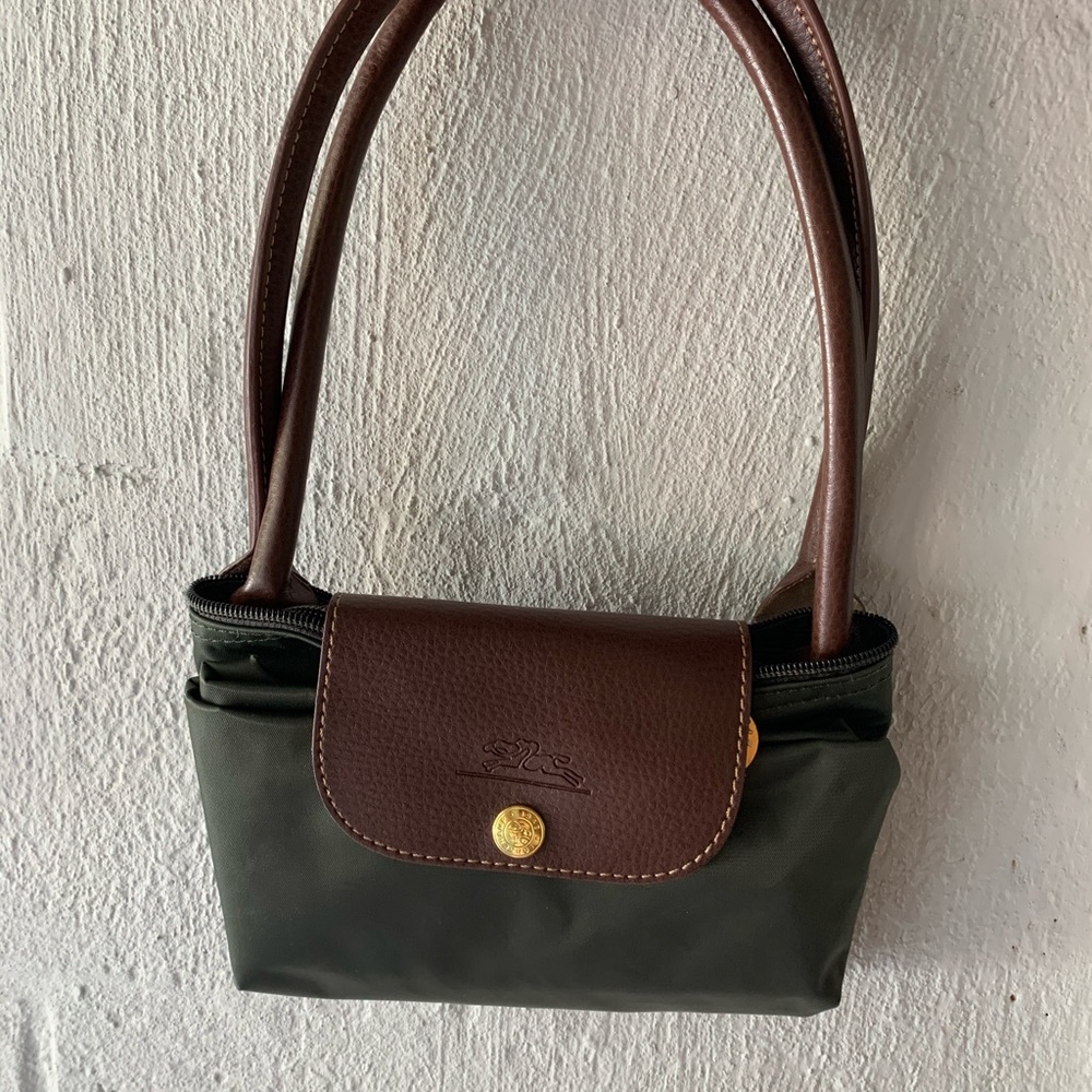 Green longchamp tote!